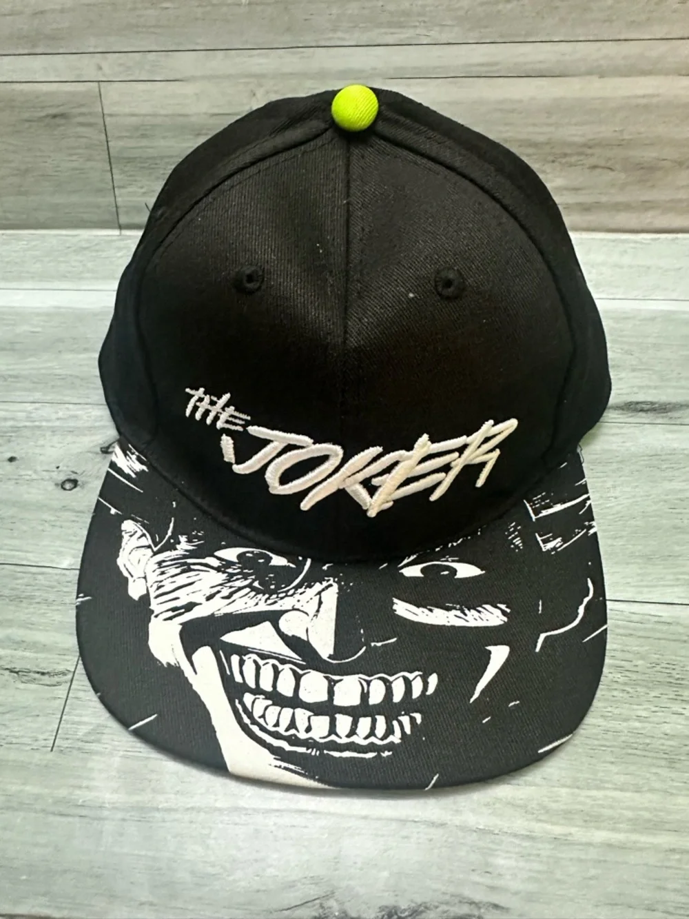 Batman DC Comics Black and White The Joker Graphic Snapback